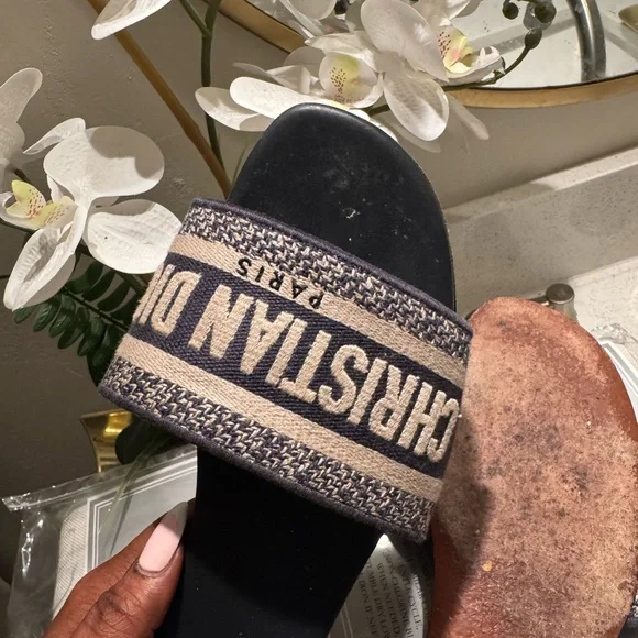 Dior Black and Tan Sandals - Picture 3 of 5